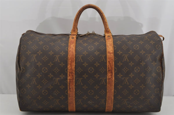 Authentic Louis Vuitton Monogram Keepall 50 Travel Boston Bag M41426 LV 4358J