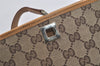 Authentic GUCCI Shoulder Tote Bag GG Canvas Leather 0011098 Brown Junk 4360K