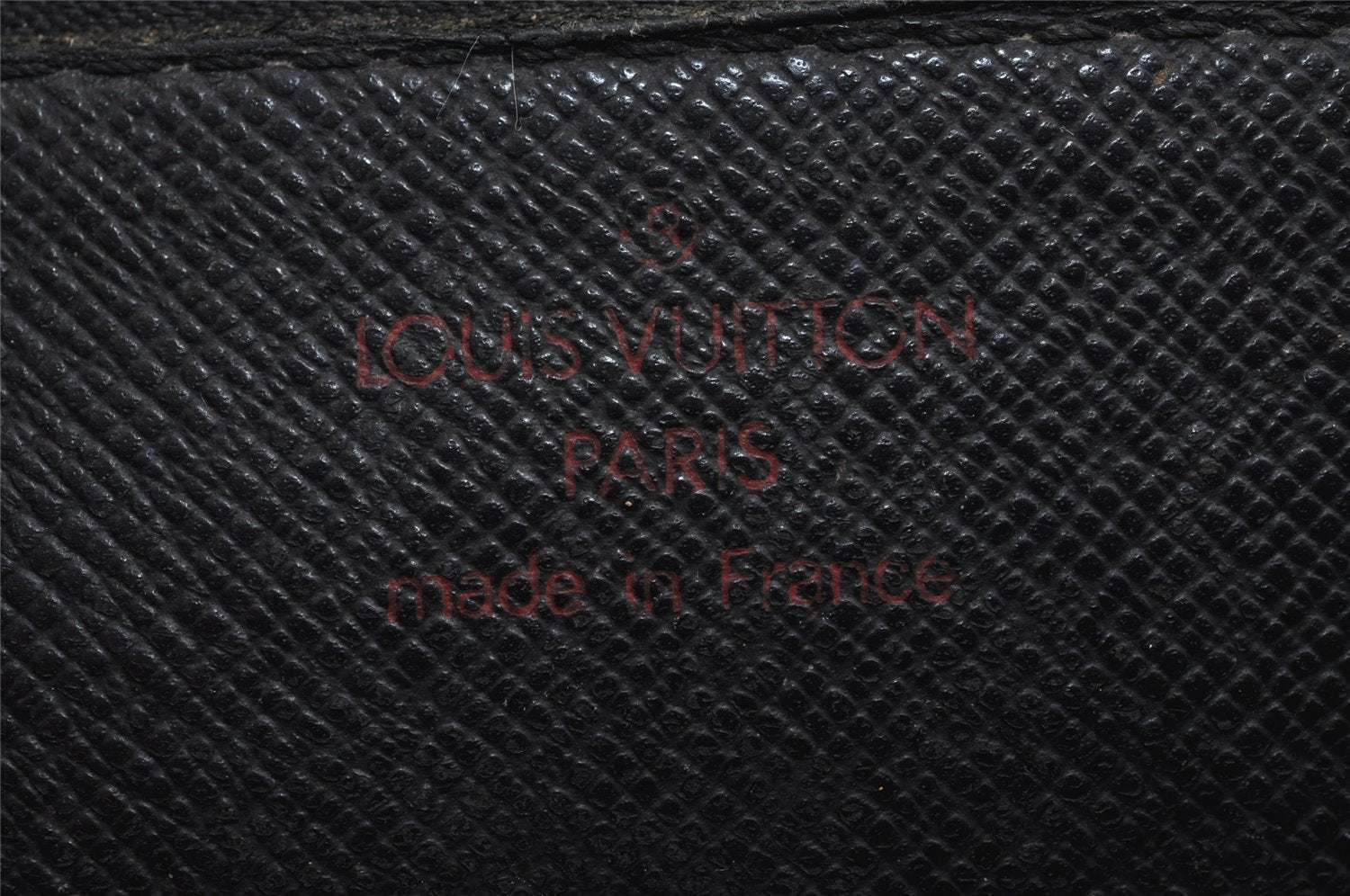 Authentic Louis Vuitton Epi Sellier Dragonne Clutch Bag Black M52612 Junk 4361J