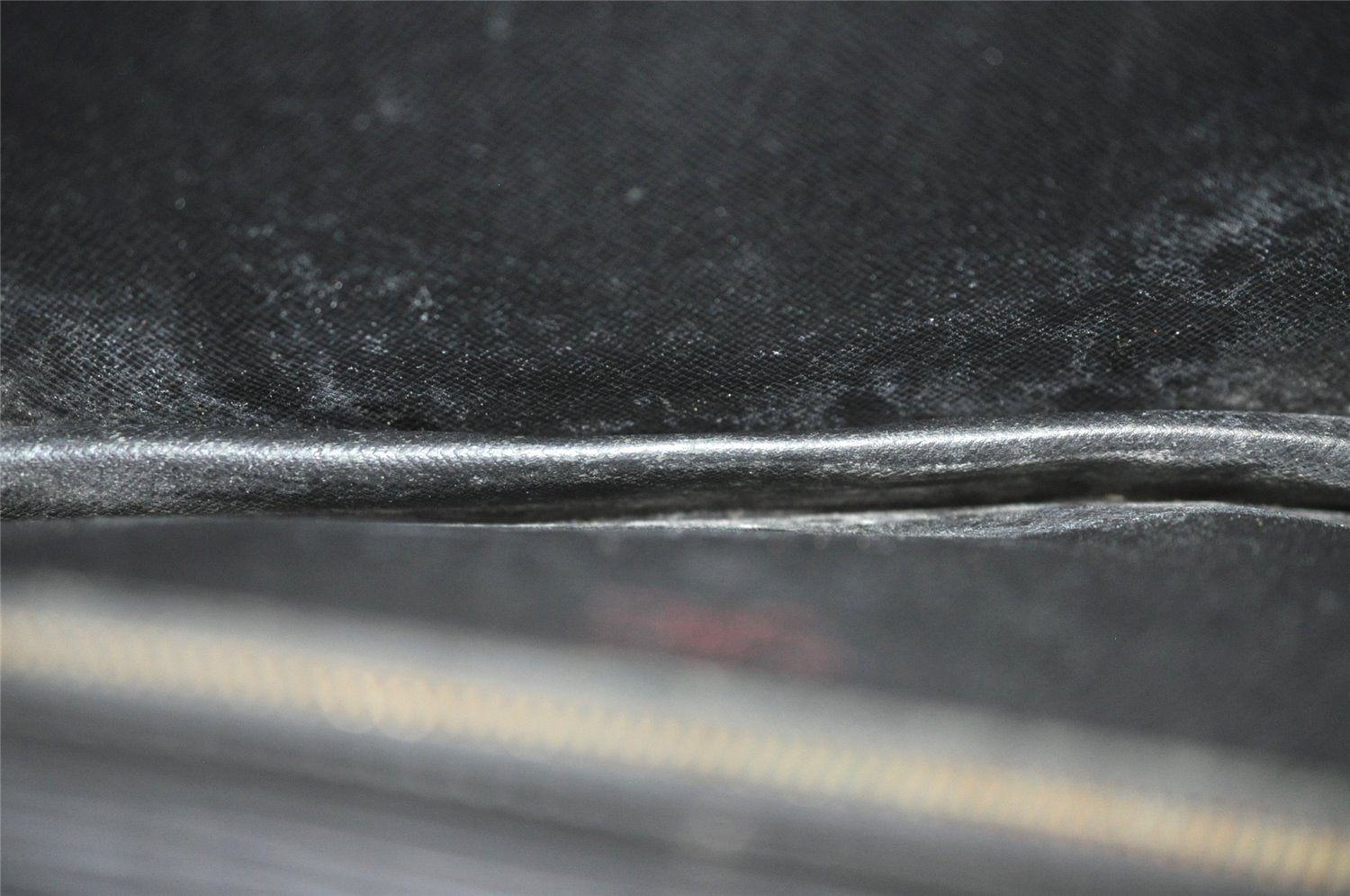 Authentic Louis Vuitton Epi Sellier Dragonne Clutch Bag Black M52612 Junk 4361J