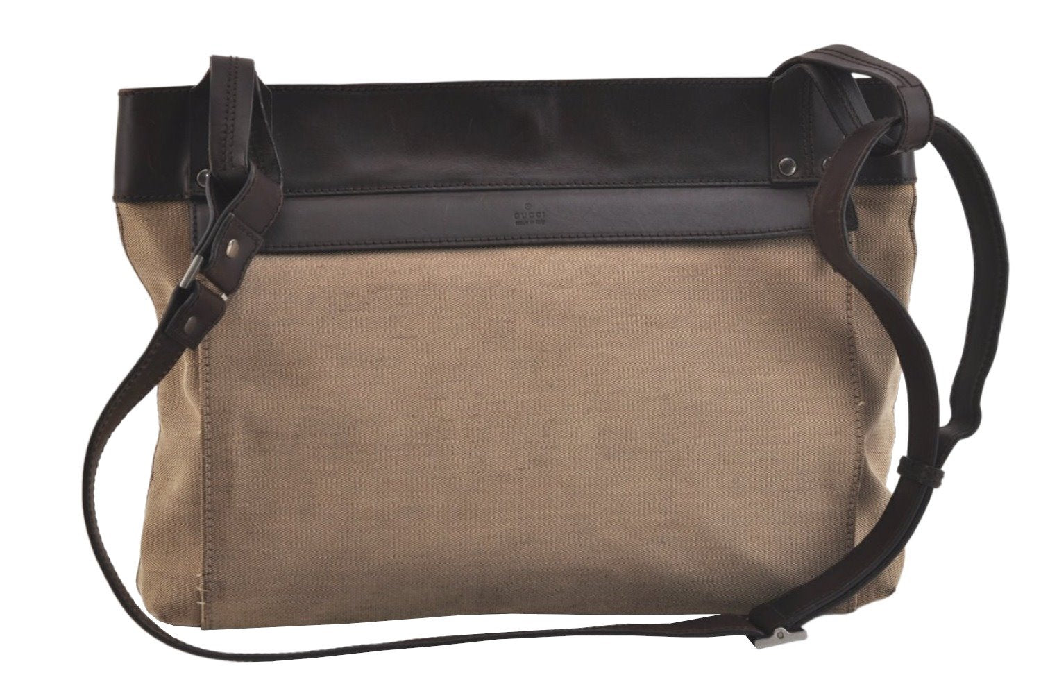 Authentic GUCCI Shoulder Cross Body Bag Canvas Leather 106302 Brown 4361K