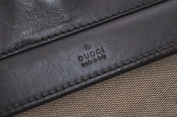 Authentic GUCCI Shoulder Cross Body Bag Canvas Leather 106302 Brown 4361K