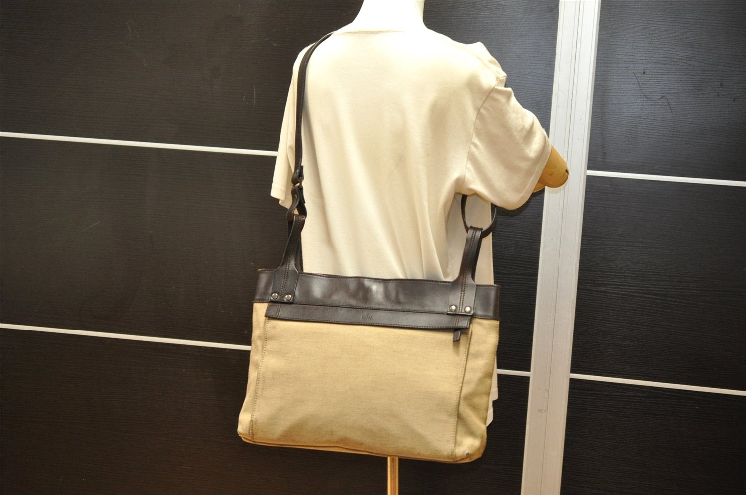 Authentic GUCCI Shoulder Cross Body Bag Canvas Leather 106302 Brown 4361K
