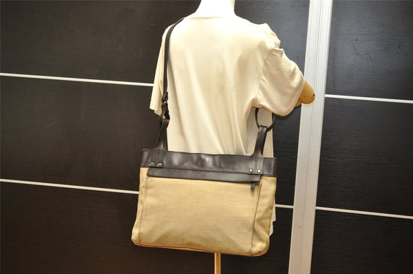 Authentic GUCCI Shoulder Cross Body Bag Canvas Leather 106302 Brown 4361K