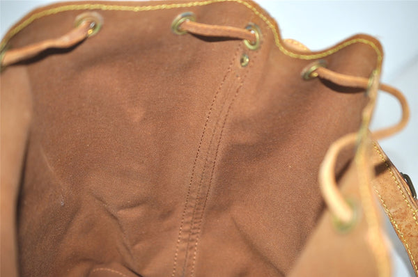 Authentic Louis Vuitton Monogram Noe Shoulder Drawstring Bag M42224 LV 4362I
