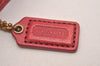 Authentic COACH Vintage Chain Long Wallet Purse Satin Leather Pink 4362J