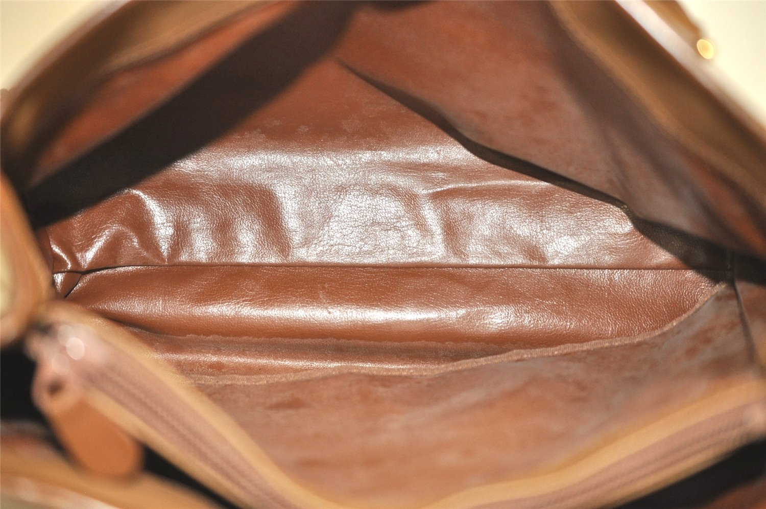 Authentic Burberrys Nova Check Canvas Leather Hand Bag Brown Beige 4363K