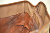 Authentic Burberrys Nova Check Canvas Leather Hand Bag Brown Beige 4363K