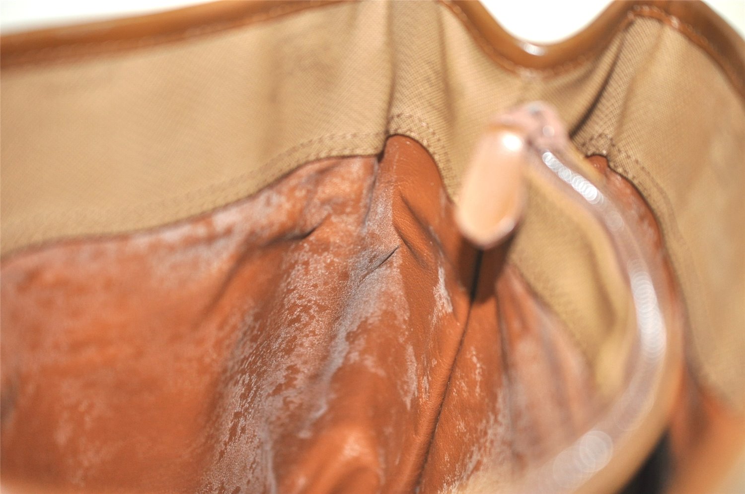 Authentic Burberrys Nova Check Canvas Leather Hand Bag Brown Beige 4363K