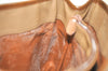 Authentic Burberrys Nova Check Canvas Leather Hand Bag Brown Beige 4363K