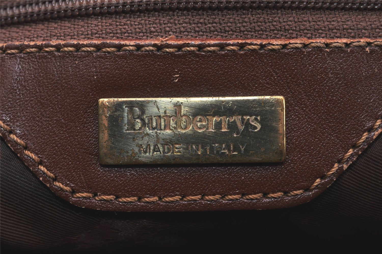 Authentic Burberrys Vintage Check Shoulder Tote Bag PVC Leather Blue 4364K