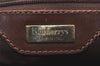 Authentic Burberrys Vintage Check Shoulder Tote Bag PVC Leather Blue 4364K