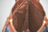 Authentic Burberrys Vintage Check Shoulder Tote Bag PVC Leather Blue 4364K
