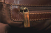Authentic Burberrys Vintage Check Shoulder Tote Bag PVC Leather Blue 4364K