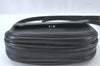 Authentic Burberrys Vintage Leather Shoulder Cross Body Bag Purse Black 4365J