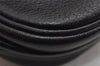 Authentic Burberrys Vintage Leather Shoulder Cross Body Bag Purse Black 4365J