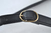 Authentic Burberrys Vintage Leather Shoulder Cross Body Bag Purse Black 4365J