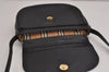 Authentic Burberrys Vintage Leather Shoulder Cross Body Bag Purse Black 4365J