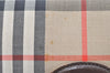 Authentic Burberrys Vintage Nova Check Documents Case Canvas Leather Beige 4365K