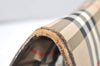 Authentic Burberrys Vintage Nova Check Documents Case Canvas Leather Beige 4365K