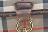 Authentic Burberrys Vintage Nova Check Documents Case Canvas Leather Beige 4365K