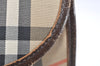 Authentic Burberrys Vintage Nova Check Documents Case Canvas Leather Beige 4365K