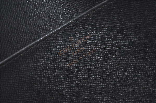 Authentic Louis Vuitton Epi Pochette Homme Clutch Hand Bag Black M52522 LV 4366I