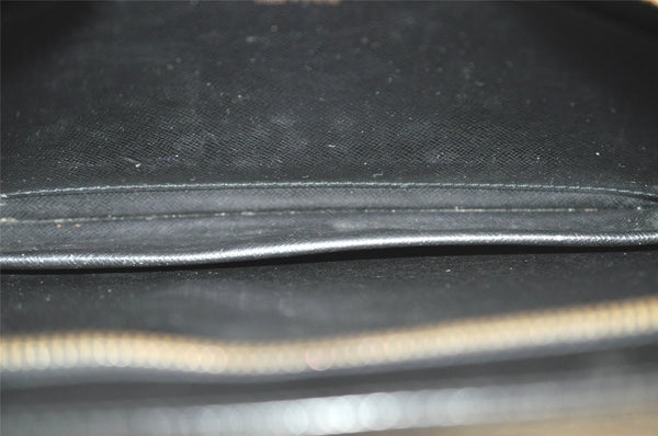 Authentic Louis Vuitton Epi Pochette Homme Clutch Hand Bag Black M52522 LV 4366I