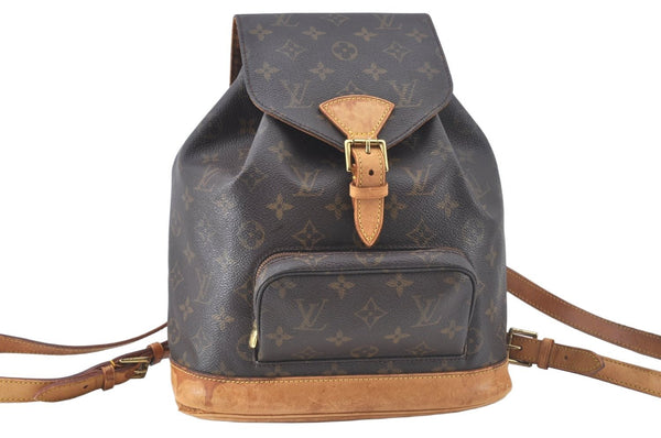 Authentic Louis Vuitton Monogram Montsouris MM Backpack M51136 LV 4366J