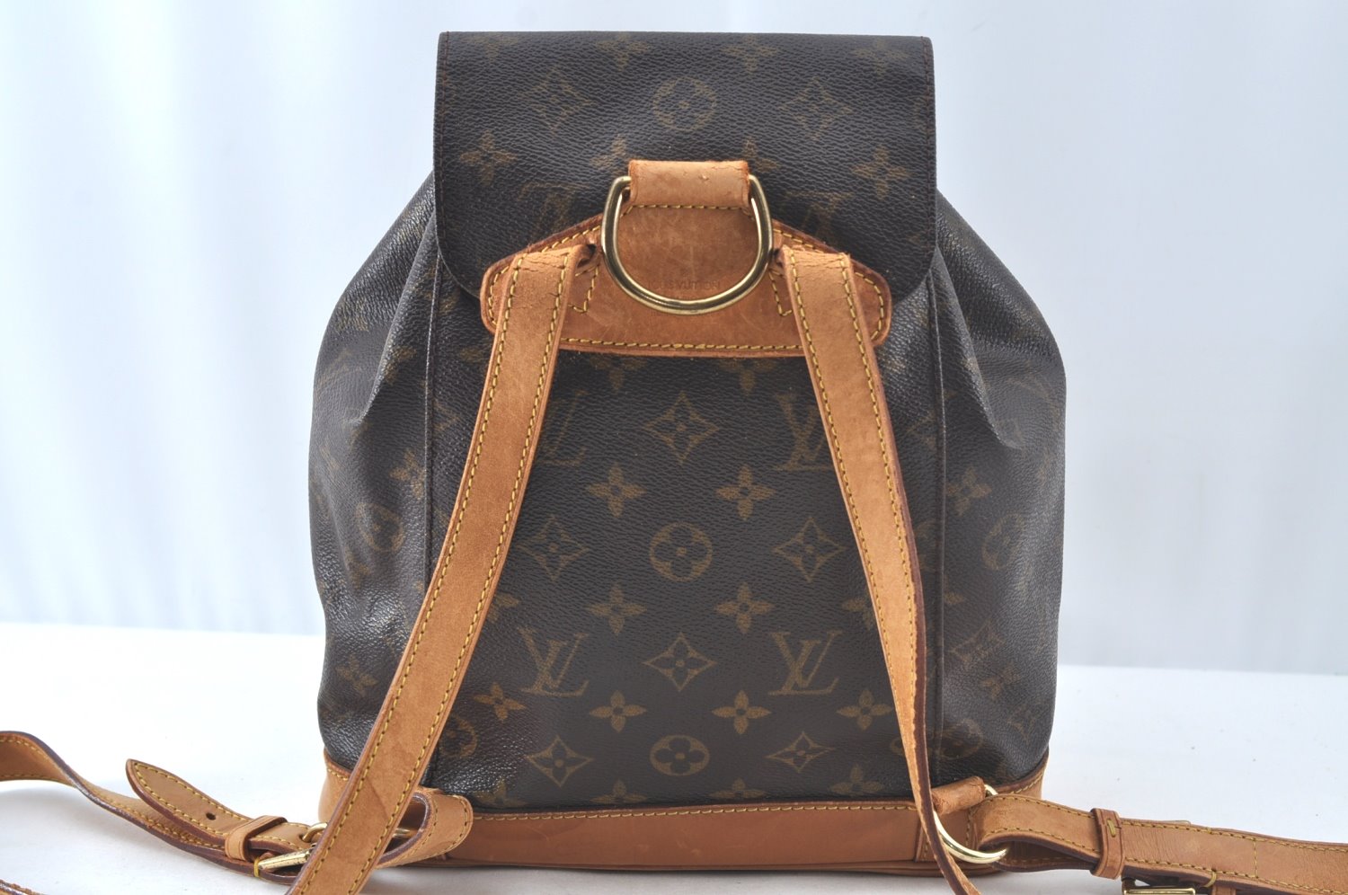 Authentic Louis Vuitton Monogram Montsouris MM Backpack M51136 LV 4366J