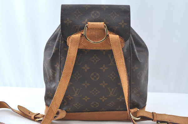 Authentic Louis Vuitton Monogram Montsouris MM Backpack M51136 LV 4366J