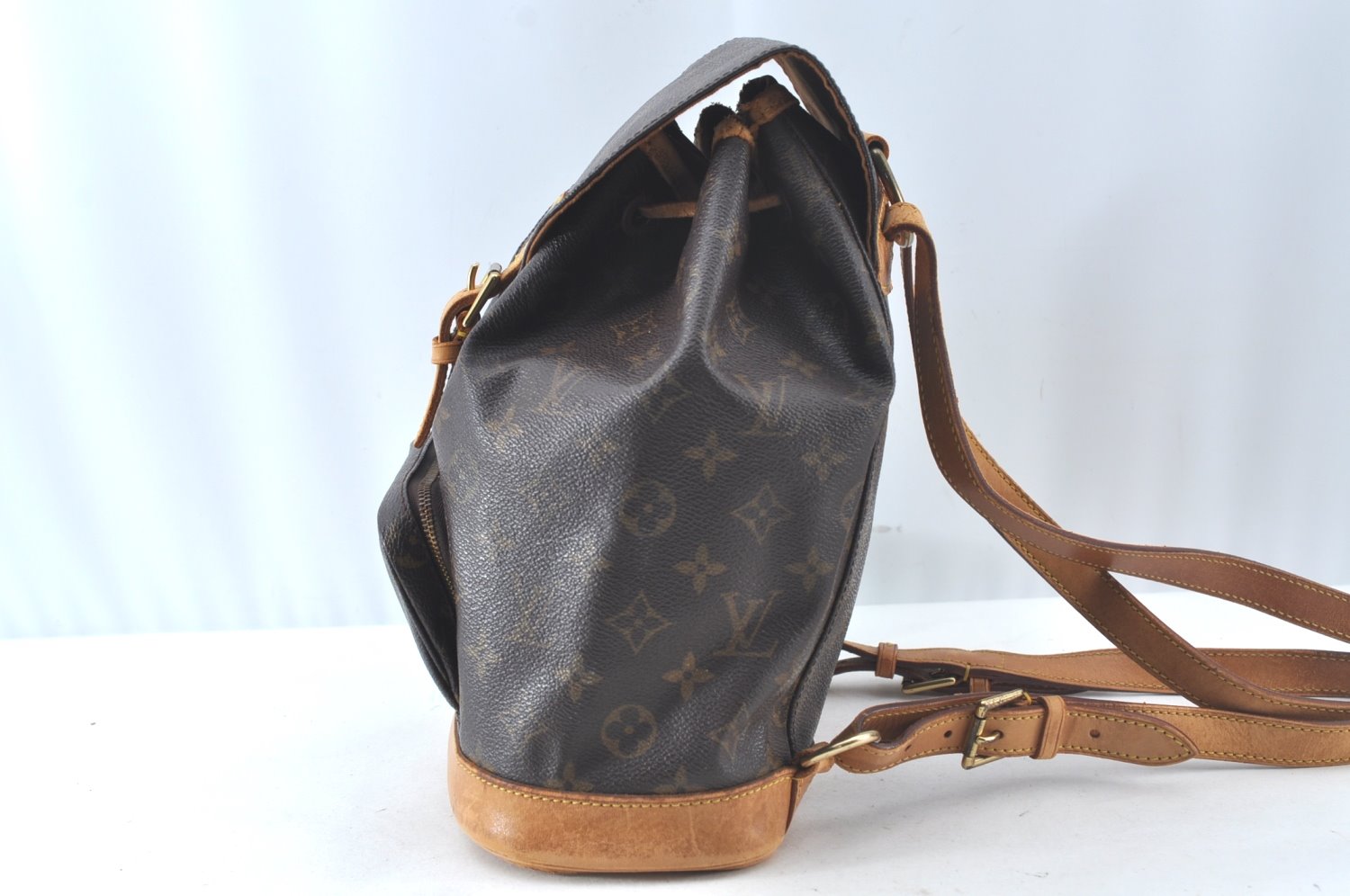 Authentic Louis Vuitton Monogram Montsouris MM Backpack M51136 LV 4366J