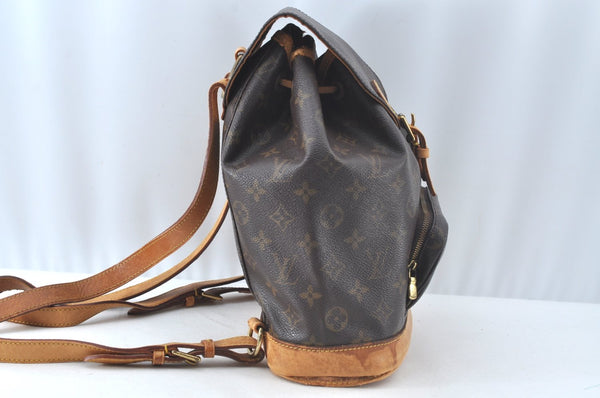 Authentic Louis Vuitton Monogram Montsouris MM Backpack M51136 LV 4366J