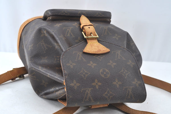 Authentic Louis Vuitton Monogram Montsouris MM Backpack M51136 LV 4366J
