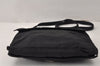 Authentic PRADA Nylon Tessuto Leather Shoulder Cross Body Bag Purse Black 4366K