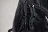 Authentic PRADA Nylon Tessuto Leather Shoulder Cross Body Bag Purse Black 4366K