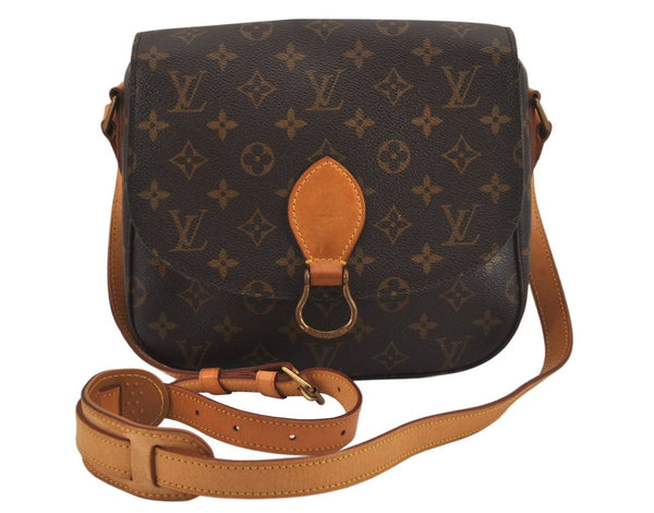 Authentic Louis Vuitton Monogram Saint Cloud GM M51242 Shoulder Cross Bag 4366M