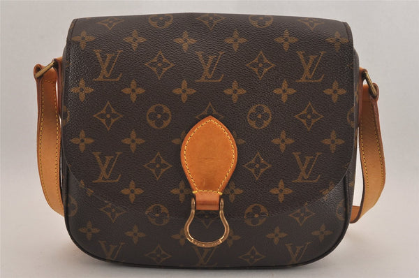 Authentic Louis Vuitton Monogram Saint Cloud GM M51242 Shoulder Cross Bag 4366M