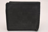 Authentic GUCCI Bifold Wallet Purse GG Canvas Leather 181671 Black 4368J