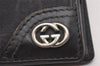 Authentic GUCCI Bifold Wallet Purse GG Canvas Leather 181671 Black 4368J