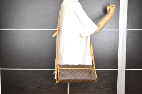 Authentic Louis Vuitton Monogram Popincourt Long Shoulder Bag M40008 Junk 4369I