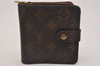 Authentic Louis Vuitton Monogram Compact Zip Bifold Wallet Purse M61667 LV 4369J
