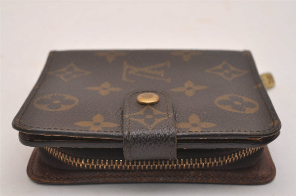 Authentic Louis Vuitton Monogram Compact Zip Bifold Wallet Purse M61667 LV 4369J