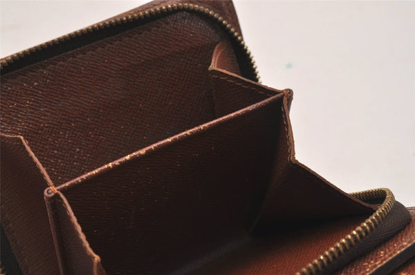 Authentic Louis Vuitton Monogram Compact Zip Bifold Wallet Purse M61667 LV 4369J