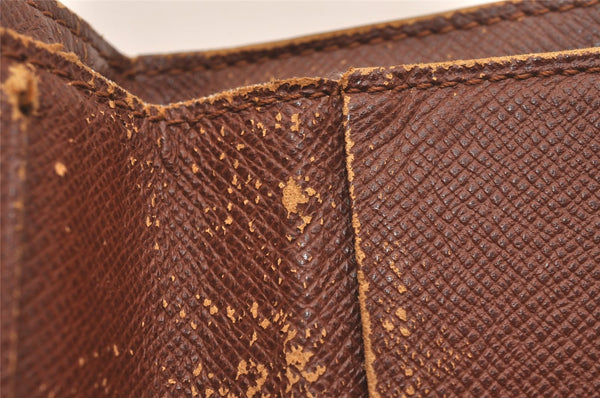 Authentic Louis Vuitton Monogram Compact Zip Bifold Wallet Purse M61667 LV 4369J