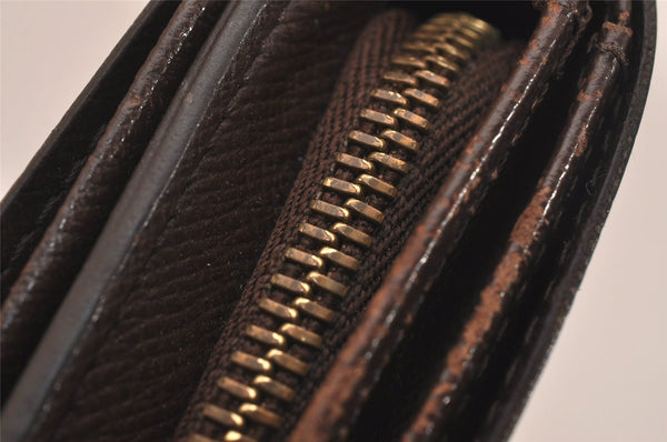 Authentic Louis Vuitton Damier Porte Monnaie Billets Tresor N61730 Wallet 4370J