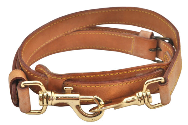 Authentic Louis Vuitton Leather Shoulder Strap Beige 37.2-44.1" LV 4370K