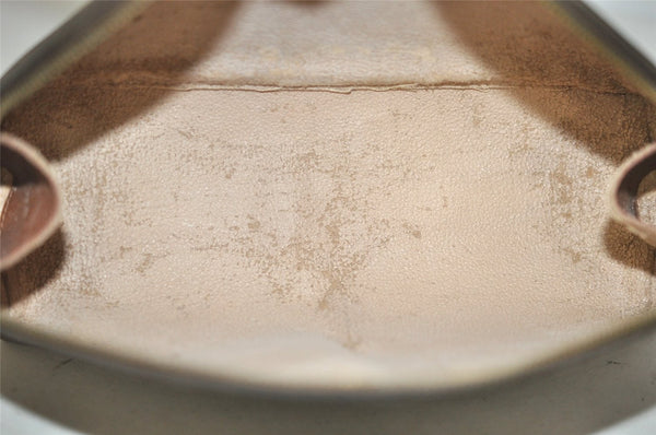 Authentic Louis Vuitton Monogram Trousse Demi Ronde 23 Pouch M47520 Junk 4371I