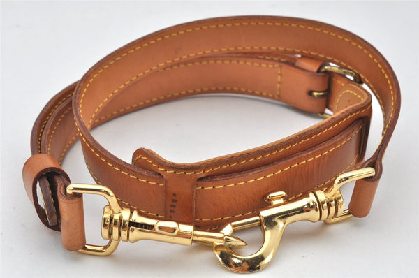 Authentic Louis Vuitton Leather Shoulder Strap Beige 37.4-44.5" LV 4371K
