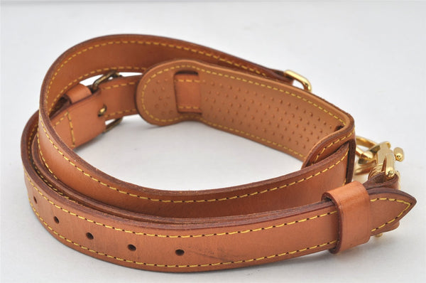 Authentic Louis Vuitton Leather Shoulder Strap Beige 37.4-44.5" LV 4371K